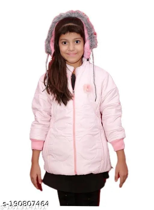 Alexa Blet Kids Jacket Pink Black Zipper
