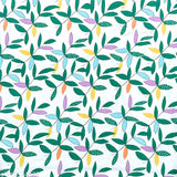 Real dream single cotton fitted bedsheets with abstract botanical pattern, superfine quality & 1 pillow cover. Ideal for adults, summer season