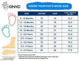 Sky blue, yellow boys', first step shoes age 9 - 12 months, EU foot size 36 - 44