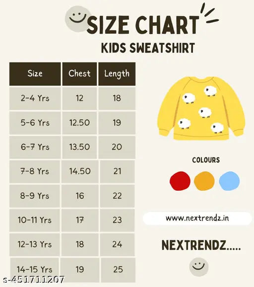 Kids Sweatshirt Back Front Print for Winter | Printed Sweatshirt for Kids | Winter Sweatshirt for Baby | Kids Combo Sweatshirt