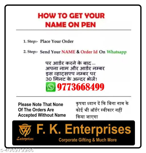 Fk Customised Brown Wallet Keychain set with zari pen gift combo set for ur male friend & relative