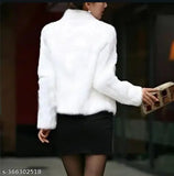 Dyed/washed wool classic waistcoat for women, long-sleeved, size S (bust 36in, length 26in), made in India