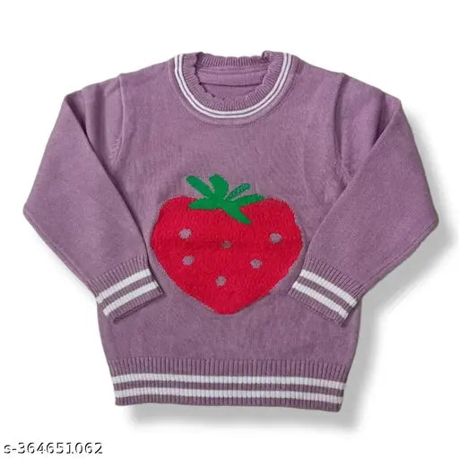 Soft woolen Morvika unisex winter sweaters/jackets/hoodies/tops for 1-2 year old babies, Indian self-design