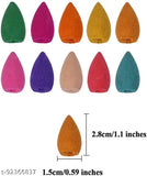 Handcrafted poly resin incense cones set of 30, Indian artifact showpiece, 1.5" each