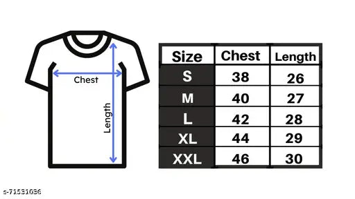 Men's black cotton blend half sleeves solid T-shirt, size S (38in chest, 26in length), India origin