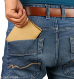 Solid leather Loise Craft wallet, free size (12cm x 10cm), high-quality artificial leather accessory