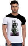 Mahadev Shivratri printed polycotton short-sleeve t-shirt, India-origin round neck tee for all seasons