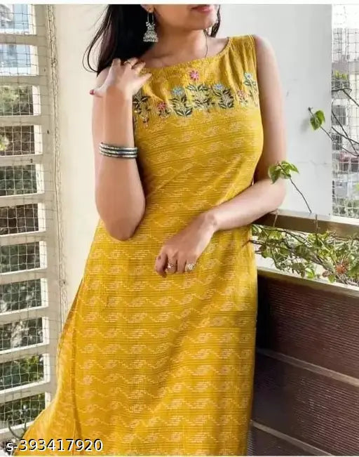 Cotton sleeveless printed kurta, vibrant Indian fashion for women S-XXXL