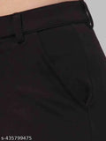Black cotton men's cargo pants with 4 pockets