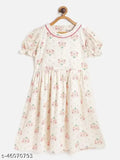 Rayon printed net short sleeve dress for girls (7-8yrs, 8-9yrs, 10-11yrs, 12-13yrs, 14-15yrs), soft premium quality from Mustmom, India