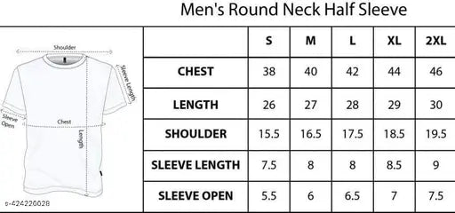 Printed half-sleeve polyester t-shirt for men, available in multiple colors and sizes. Comfortable, smooth, air pass fabric with a pocket for added formality. Made in India