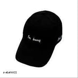 Ambitieux embroidered cotton baseball caps - unisex, trendy, evergreen combo pack of 2 (black with various colors)