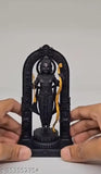 Small Size Marble Ram Lalla Murti Idol for Car Dashboard or Home/Office Temple, adorned with divine presence and spiritual ambiance