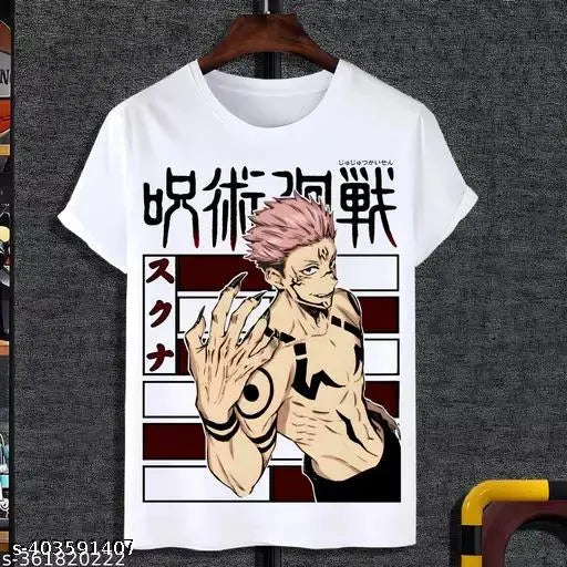 Sukuna Jujutsu Kaisen men's and boys T-shirt [polyester], printed with powerful graphic, ideal for fans of popular anime
