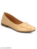 Indian-made colorblocked ballerinas in PU, slip-on design, trendy 602 Dual shoe