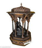 Meghdambari Poly Resin Shivaji Maharaj Statue, 6.5 inch with LED light - Vrusham Creations