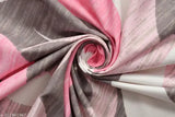 Glace cotton fitted double bedsheet set with geometric pattern, superfine quality, includes 2 pillow covers - ideal for summer use on larger beds