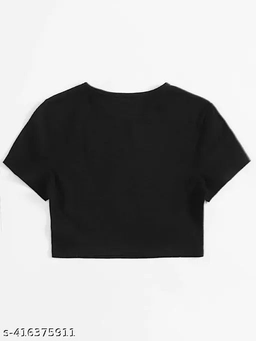 Cotton printed crop top (N), trendy women's fashion from India