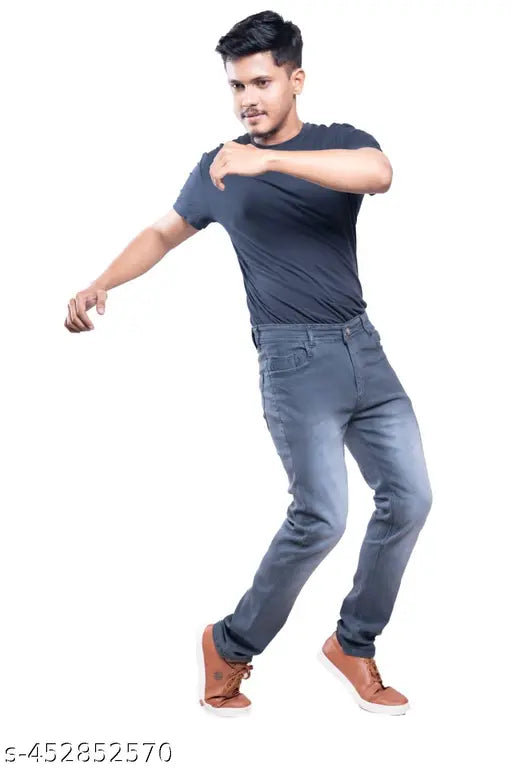 Denim men's jeans dyed/washed, authentic fit for sizes 28-40, Indian origin