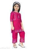 Bright Festive Rayon Kurta & Trouser Set for Girls, Indian premium quality party wear