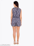 Vibrant printed rayon sleeveless top, N size, Indian origin