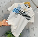 Men's striped cotton blend short sleeve solid stretch polo T-shirt, available in sizes M, L, XL