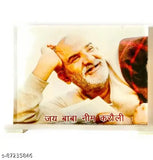 Neem Karoli Baba Car Dashboard Idol, Indian religious figurine for car dashboard, displaying the Miracle Baba connected to Hanuman ji