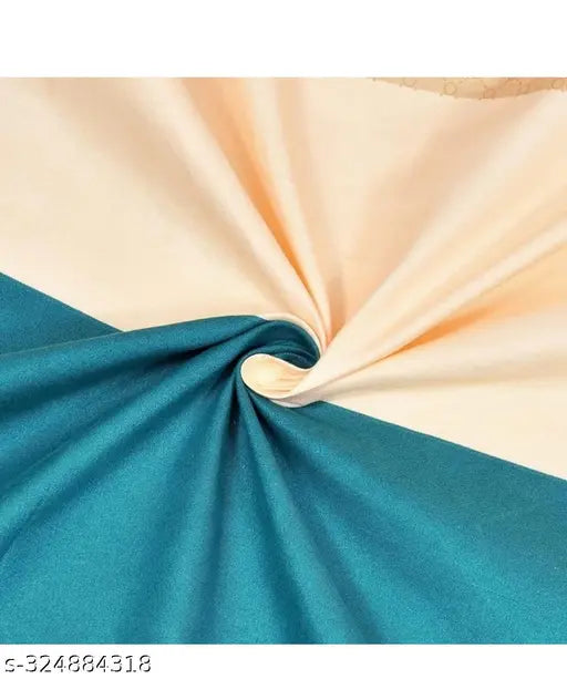 Striped superfine cotton fitted elastic double bedsheets with 2 pillow covers - ideal for summer, perfect for adults