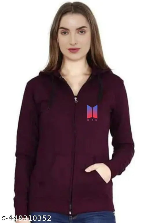 Winter Wear BTS Printed Jacket For Girls & Women