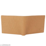 Stylish, faux leather men's wallet by HRF STAR Designer, featuring 2 compartments for cards and currency. Modern accessory with a sophisticated touch