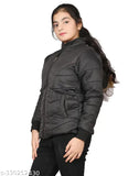 Black M size coat with a hood