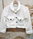 White wool long sleeve sweater for women, solid design, new style from India