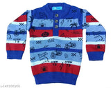 Agile and elegant boys' woolen full sleeve sweaters, printed with fun, bold colors for everyday wear. Wool, long sleeves. Perfect for winter wardrobes