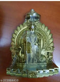 Poly resin Murugan statue, big size (13.5 cm H x 10 cm L x 4 cm B), South Indian god idol, country of origin: India
