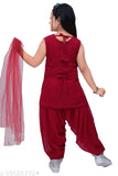 Georgette kids Patiala kurta set, embellished with stone & mirror work, available in various sizes