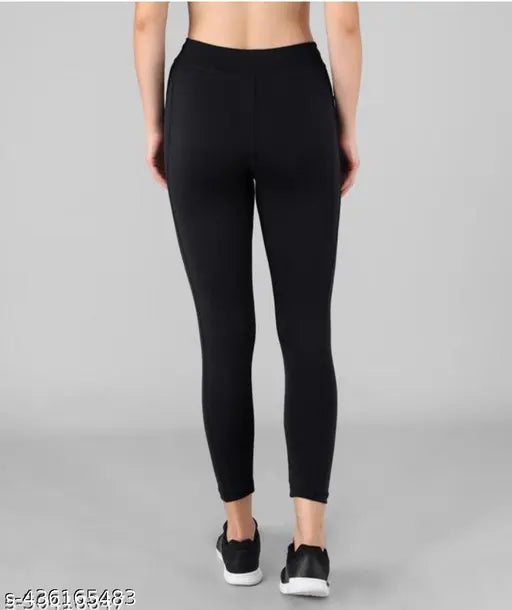 Lycra women's gym and casual wear tight, fully stretchable in pack of 3 (M, L, XL)