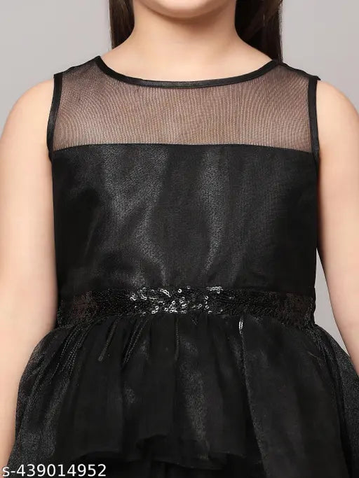 Black lace party dress