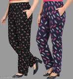 Black cotton stretchy leggings 2 piece set
