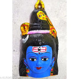 Metal Shiva Face idol from India, used for worship during pooja
