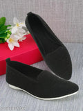 earth steps black mesh slip-on sneakers trendy, comfortable heels for women
