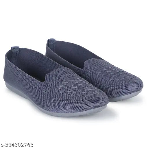 Comfortable mesh ballerinas in solid pattern, Indian-sized 5-8, stylish and beautiful for women
