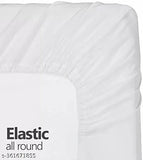 Microfiber floral single all-corner elastic fitted bedsheet with pillow cover, ideal for summer adult use, made in India