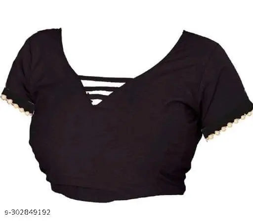 Black net saree with intricate embroidered work and unstitched dupion silk blouse pieces featuring all-over moti border design. Perfect for parties, functions, or special occasions. High-quality Indian craftsmanship