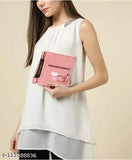 Pink leather shoulder bag, Tamanna Collection, zip closure
