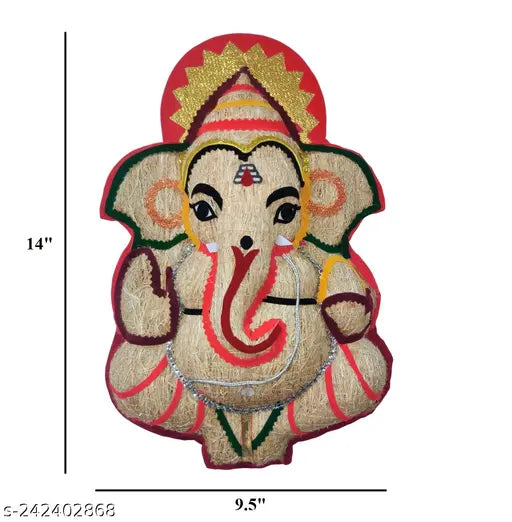 Handcrafted wood Ganesha idol, 14 inch height, fragrant lavancha material, best decorative gift for home or office