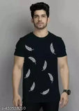Black Polyester Round Neck Full Sleeve T-shirt for Men & Boys - Kyanshi Fashion, high-quality, comfortable, classic design, perfect for casual wear or layering, affordable, machine washable