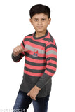 Woolen full-sleeve sweater with Boys Strips pattern, quality product for style enthusiasts