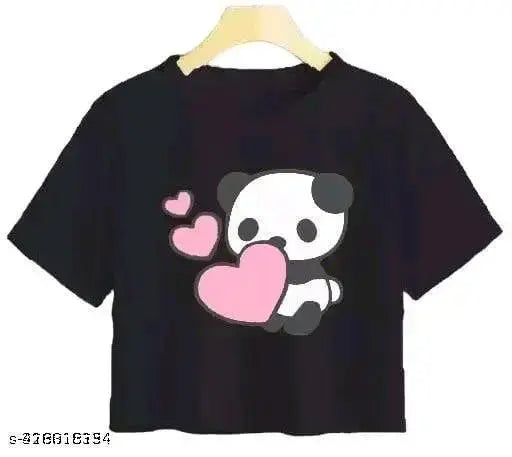 Adel women's cotton crop top, printed net design in soft, breathable blend fabric. Perfect for fashion-forward women's wardrobe, crop length for contemporary look