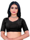 Two-tone purple Georgette sari with matching blouse