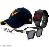 Cotton baseball cap, Virat Orange Badshah Black square design, comfortable fit, popular Indian brand